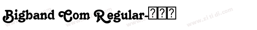 Bigband Com Regular字体转换 Bigband Com Regular字体转换